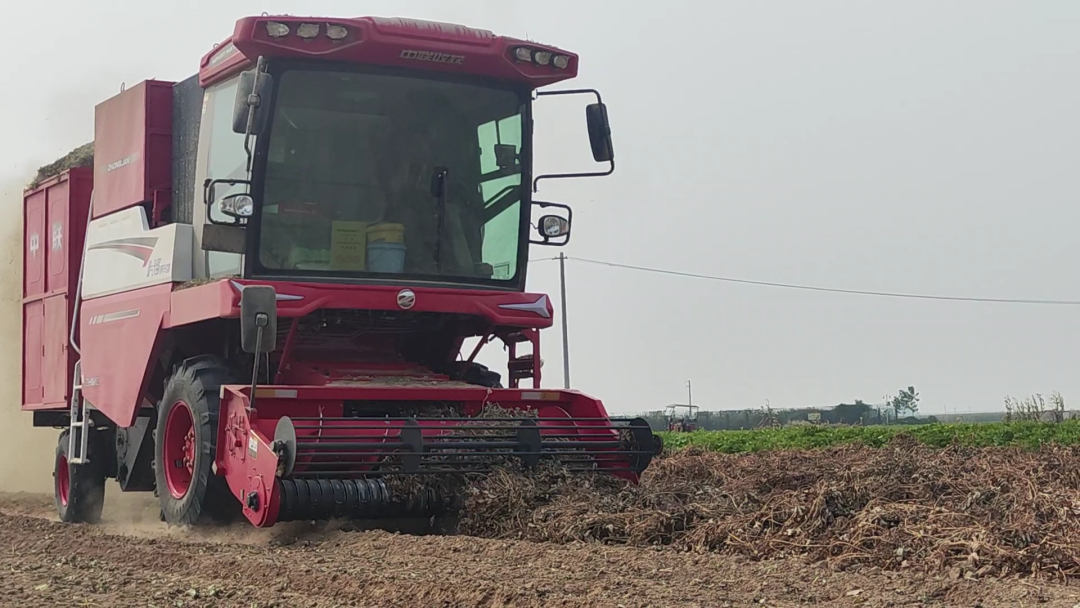 河南许昌陈师傅：中联收获伴我行，花生收获没忧愁